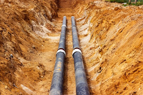 Water Line Trenching in Westerville