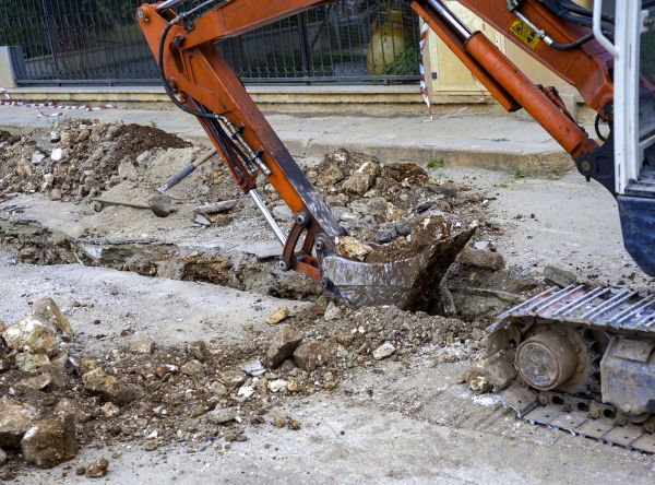 Gas Line Excavation in Westerville