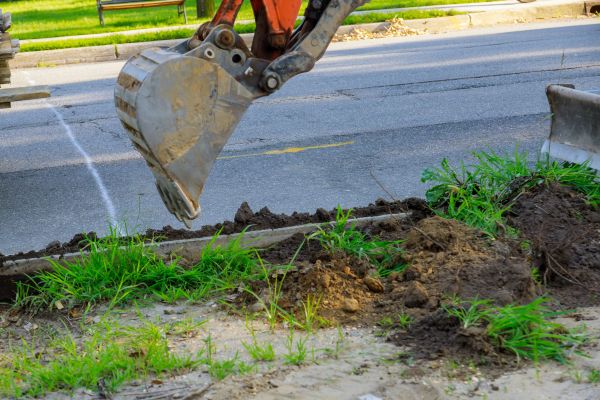 Sewer Line Trenching in Westerville