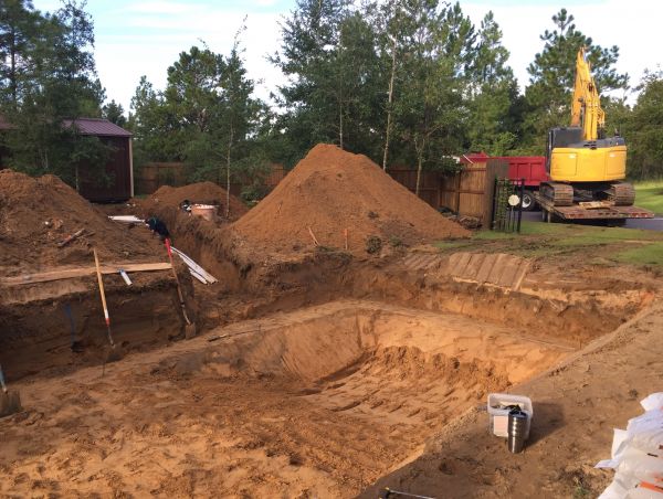 Pool Site Excavation in Westerville