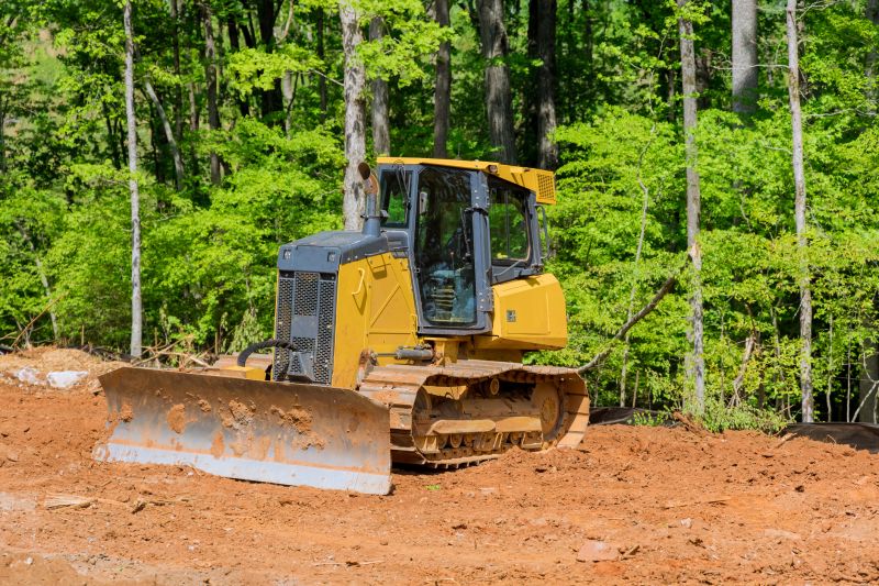 Bulldozer Land Grading